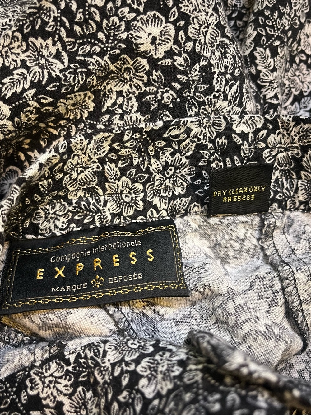VTG 90s Compagnie Internationale Express Floral L Maxi Cottagecore Whimsigoth - Picture 8 of 10